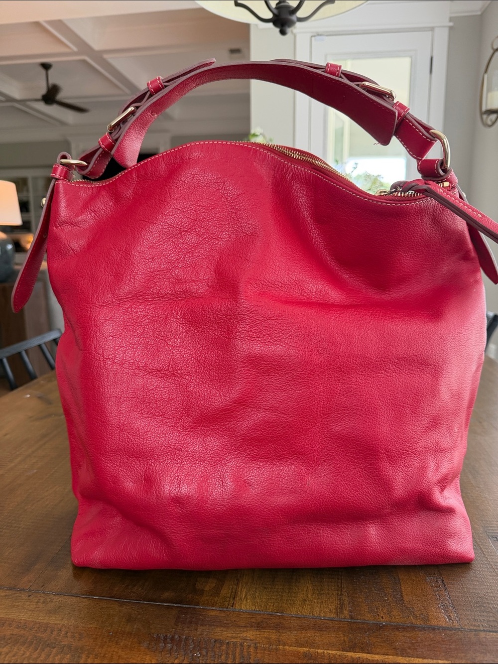 Dooney & Bourke Red Leather Shoulder Bag- 90’s chic - Picture 3 of 7